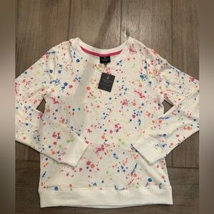 NWT Bumble Bella by Jill Martin Colorful Splatter Crewneck